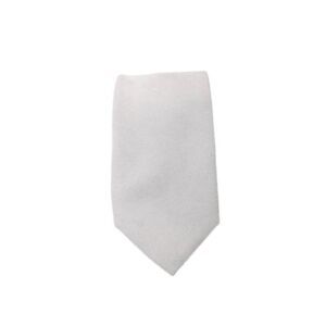 Isaac Mizrahi Womens Cotton Solid Classic Neck Tie Beige Size OS